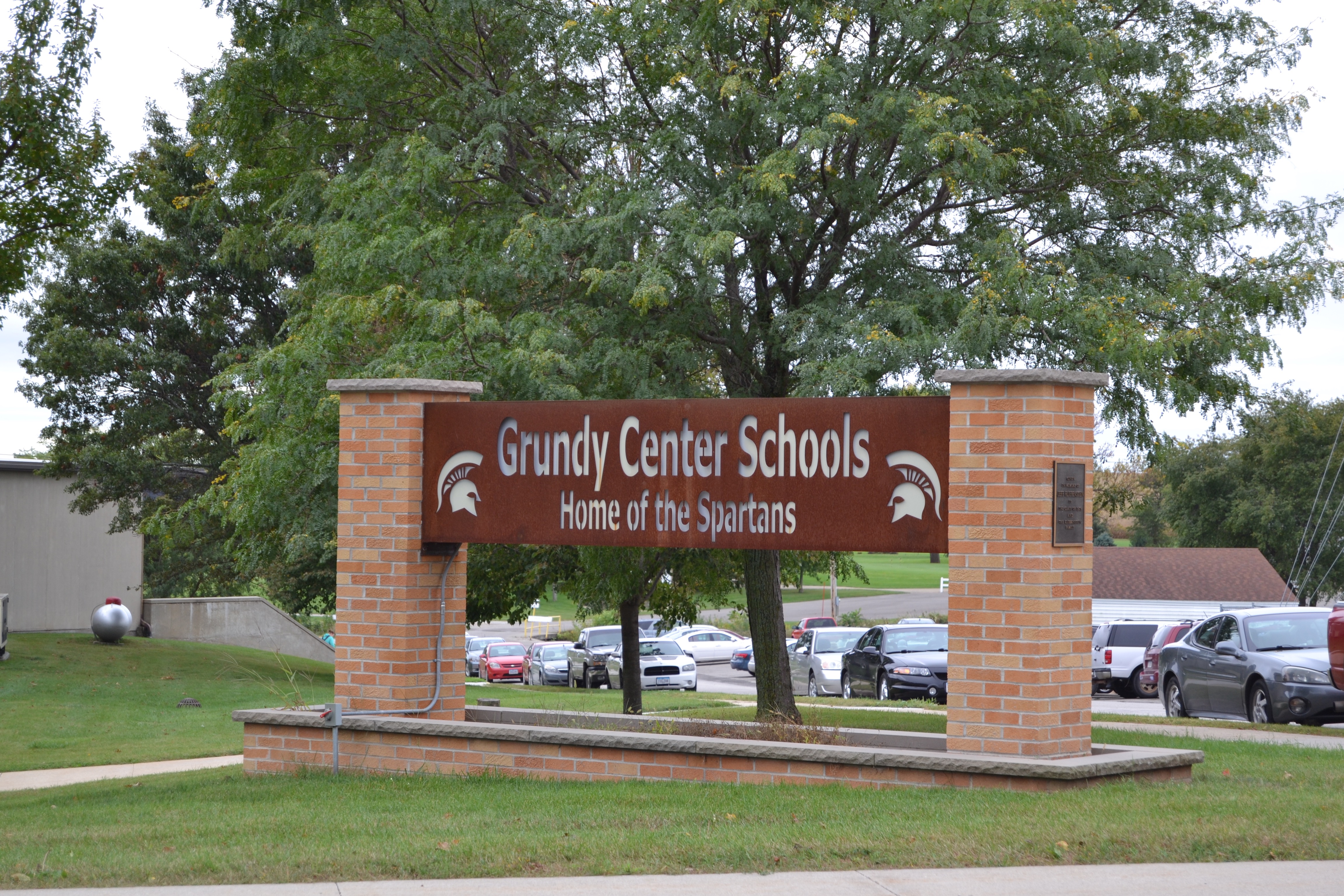 Board members examine district financials during annual meeting The