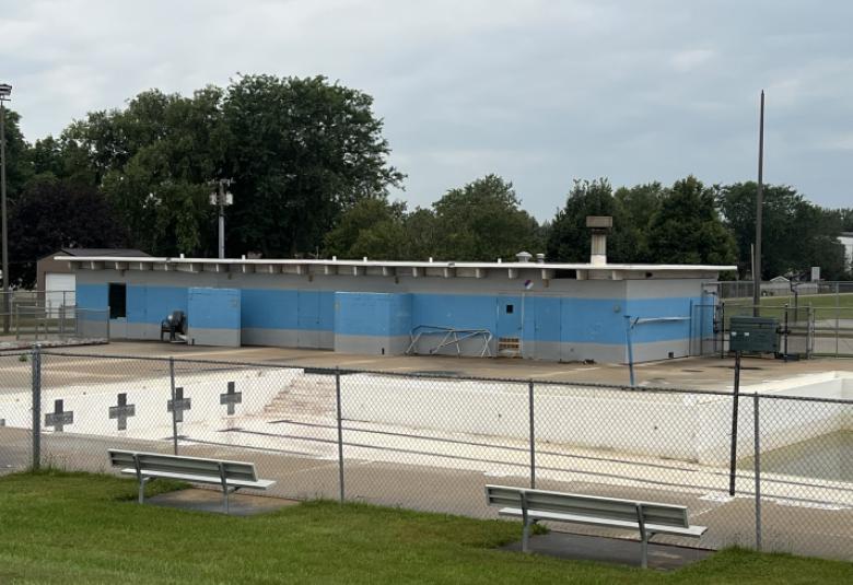 Pool Bond meeting on 10/19 to discuss questions, tax implications to replace old pool in Dike (pictured)