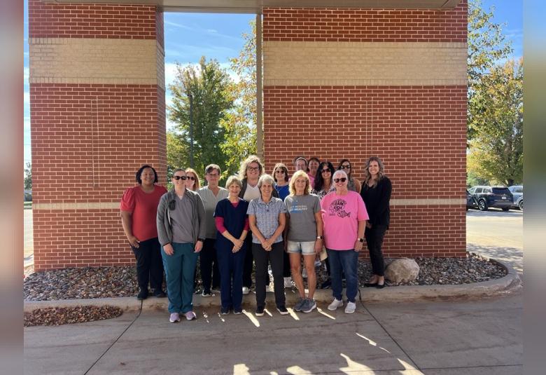 A group of 15 participated in the 15th annual Iowa’s Healthiest State Walk at Grundy County Memorial Hospital on Wednesday, Oct. 7 2026. (Photo courtesy of GCMH/Crystal Petersen)