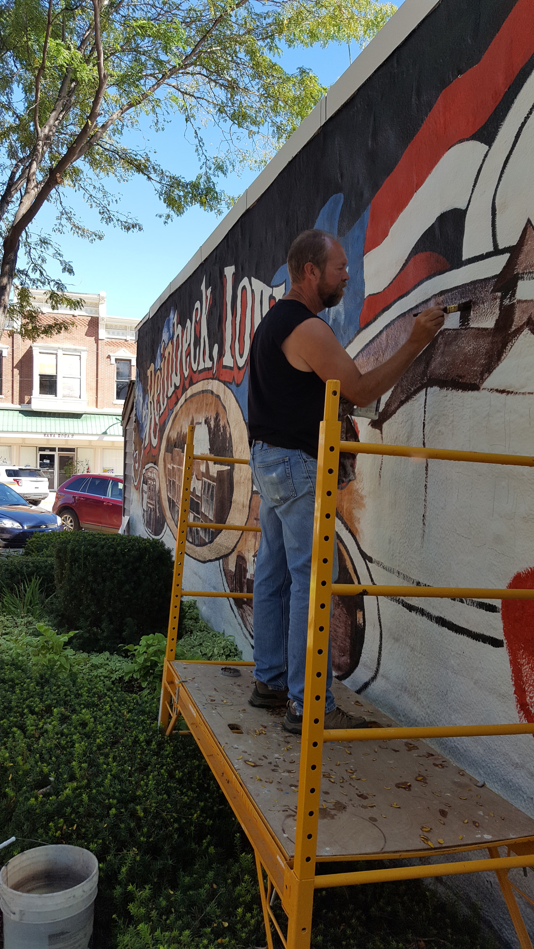 Artist nears completion of Reinbeck mural The Grundy Register